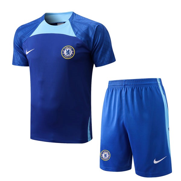 Camiseta Entrenamiento Chelsea Conjunto Completo 2022 2023 Azul 2